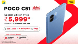 Poco C51 with Airtel Prepaid Could be the Gateway to 4G for Millions of Feature Phone Users in India