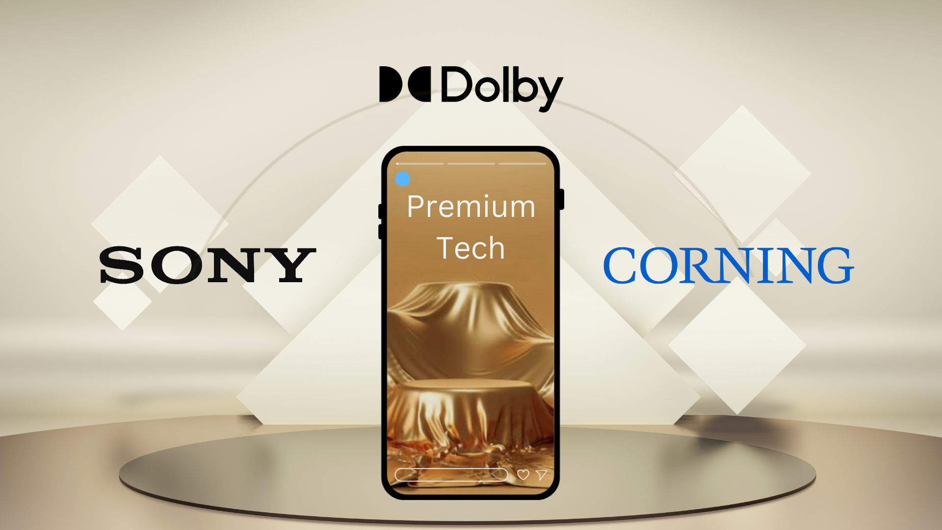 Premium tech enablers of a smartphone dobly corning sony