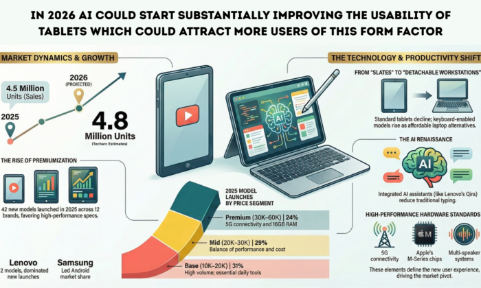 In 2026 AI could start substantially improving usability of Tablets which could attract more users of this form factor 
