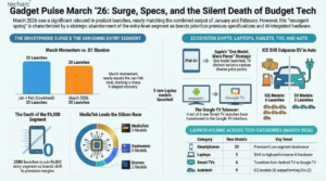 Gadget Pulse March ‘26: Surge, Specs, and the Silent Death of Budget Tech 