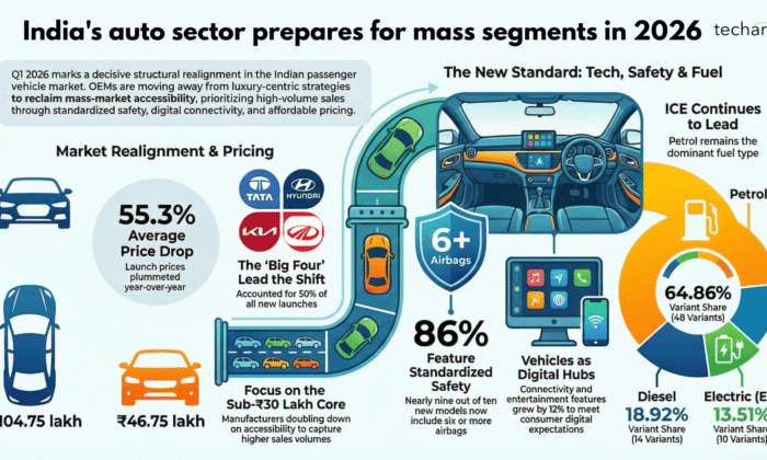 India’s Auto Sector Prepares for Mass Segments in 2026 